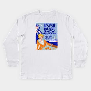 1916 New York City Boat Show Kids Long Sleeve T-Shirt